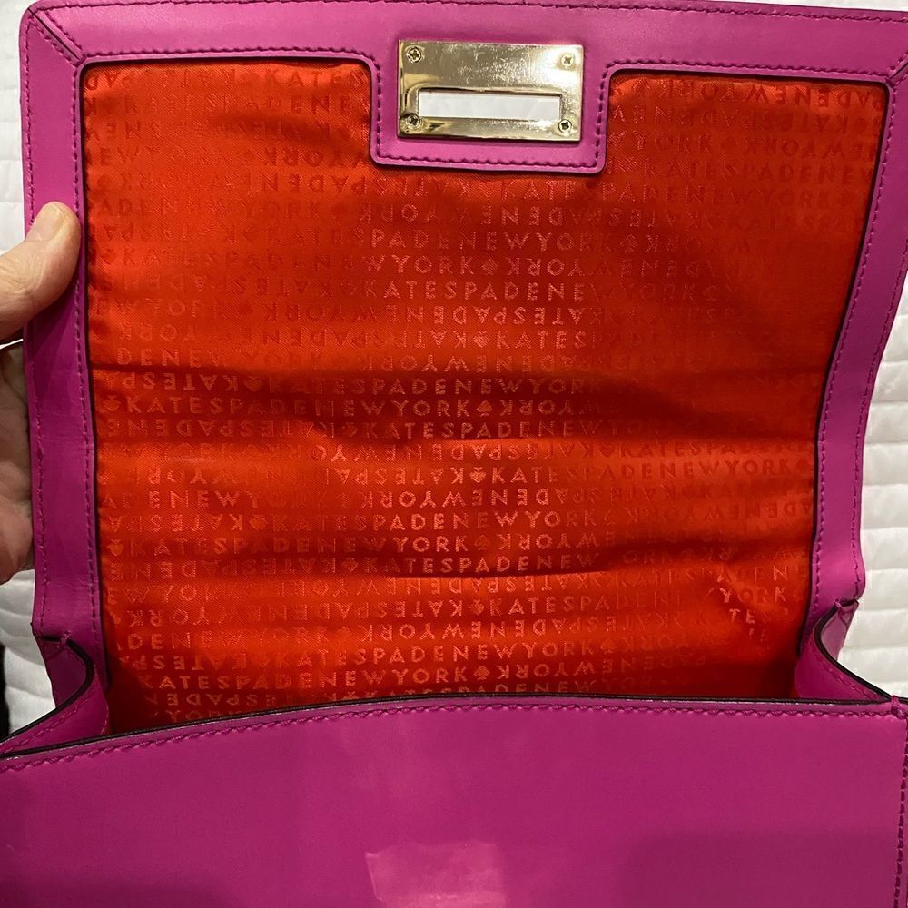 Kate Spade Doris Fuschia Pink Leather Hobo Bag - Picture 13 of 15